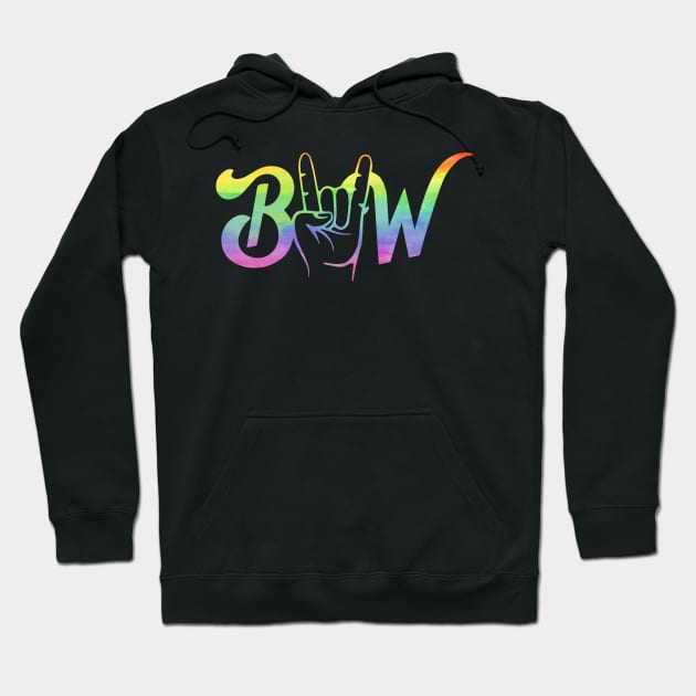 Bubba Wallace Rainbow Colorful Hoodie by springins